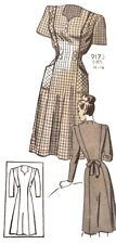 Vintage 1940s 1950s Marian Martin Princess Day Dress Sewing Pattern 9173 Sz 34 picture