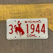1988 Wyoming TRUCK License Plate Vintage Auto Garage Sheridan Birth Year 3 1944 picture