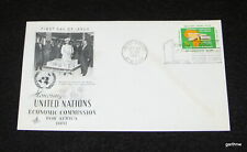 HAILE SELASSIE 1961 U.N. FIRST DAY COVER AFRICA HALL MODEL ETHIOPIA picture