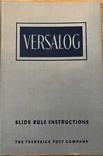 Versalog Slide Rule Instructions Book Manual The Frederick Post Co 1951 picture