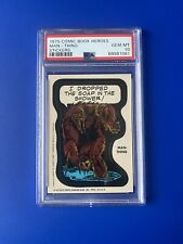 PSA 10 • 1975 TOPPS MARVEL COMIC BOOK HEROES STICKER MAN-THING • GRADED IN 2023 picture