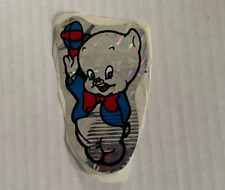 Vending Machine Prism Decal Sticker Looney Tunes Porky Pig Vintage 1980's  picture