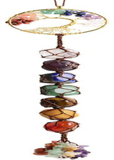 VNVETYTO Tree of Life Chakra Stones Healing Crystals Feng Shui Hanging Ornament  picture