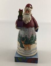 Jim Shore Santa “Holiday Gifts” #4010848 Figure 2008 Deer Winter Scene Figurine picture