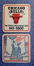 1987 Bud Light - Spuds MacKenzie-Chicago Bulls coaster picture