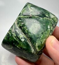 284 Grams Beautiful Rare Green Polished Jade Nephrite Huge Crystal From @AFG picture