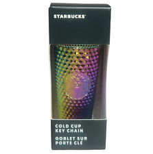 Starbucks Studded Tumbler Key Chain Rainbow Oil Slick Fall 2023 011145231 - NEW picture