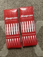Snap On Tools Vintage Collectable Box of Soda Straws (2) Brand New picture