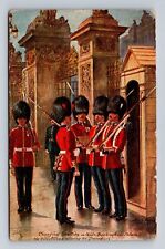 London-England, The Coldstream Guards, Antique, Vintage Souvenir Postcard picture