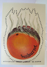 1979 Fleer CRAZY LABELS Sticker Trading Cards #44 Sunburnt picture