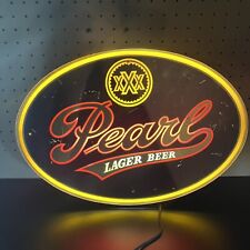 Vintage Pearl Lager Beer Brewing Co. Lighted Sign 18.5” San Antonio Texas - Rare picture
