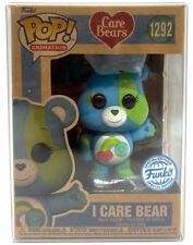 Funko Pop Care Bears I Care Bear Earth Day #1292 Special Edition with Protector picture