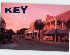 Postcard Duval Street at dusk, Key West, Florida picture