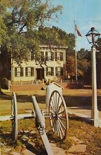 Vintage postcard  home of Abraham Lincoln Springfield Illinois cannon a2-348 picture
