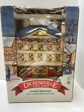 Village Library - Porcelain Lighted - Dickensville Collectables - 1996 In Box picture