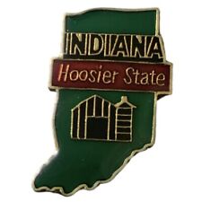 Vintage Indiana Hoosier State Travel Souvenir Pin picture