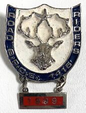 Elks Lodge BPOE #1415 Huntington Park Road Riders Vintage 1989 Vest Hat Pin Rare picture