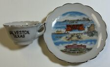 Galveston, Texas Souvenir Cup & Saucer Set, Made in Japan picture