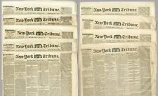 New York Semi-Weekly Tribune, all of January, 1857, nine issues total picture
