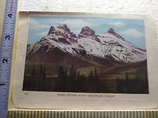 Postcard Three Sisters Rocky Mountains Canada picture