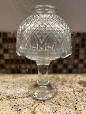 Vintage Partylite Clearview Crystal Fairy Lamp Votive Tea Light Candle Holder picture