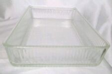 Vintage Meat Tray Ribbed Glass From Hotpoint Refrigerator picture