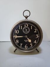 1939 WESTCLOX BIG BEN  Alarm Clock Nickel Black Radium Dial, Working Order picture