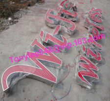 24'' Channel Letters, 3D outdoor Signs,Power & Installation Template include picture