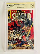 Nick Fury SHIELD 2 SS CBCS 8.5 1968 1st  Centurius Signed Steranko Not Cgc picture
