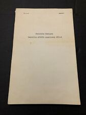 1984-85 Lamoille Iowa Amvets Auxiliary No 25-A Recipes Book picture