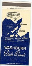 Washburn State Bank, Washburn, Bayfield Station, Wisconsin Matchbook picture