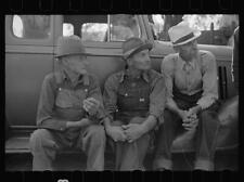 Farmers waiting for Auction to Begin,Oskaloosa,Kansas,KS,FSA,October 1938,2 picture