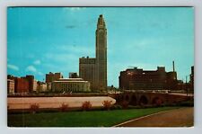 Columbus OH-Ohio, Skyline Columbus, Outside Scenic View, Vintage Postcard picture