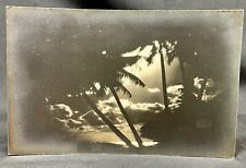 1920's Hawaiian Sunset | Abstract Clouds And Palms | Honolulu Hawaii RPPC picture