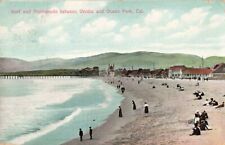 Surf & Promenade Between Venice & Ocean Park California CA 1908 Postcard picture