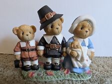 Cherished Teddies Isaac Jeremiah and Temperance Faith Of Our Fathers Pilgrims... picture