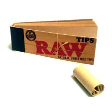 Raw Tips Raw Naturally Unrefined Rolling Paper Filter Tips 50 Count USA SHIPPED picture