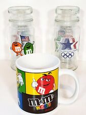 M&M's World Orlando Large Coffee Mug & 1984 Olympic Commemorative Jars picture