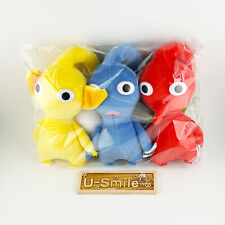 Pikmin Stuffed Toy Yellow & Blue & Red Pikmin 3 Pcs Set Plush Nintendo JP  New  picture