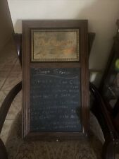 Vintage Dr. Pepper Mirrored Chalkboard Sign Menu Board Soda Advertising 31”X17” picture
