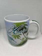 Island Waves Collectible Hawaii Mug Cup Ocean Islands Map Palm Trees ABC Stores picture