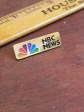 Vintage NBC News Logo Enamel Peacock Pin Hat Lapel Collar Tie Tack Stud picture