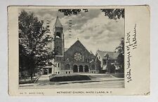 Antique Church Picture Postcard Salt Lake City White Plains NY Double Postmark picture