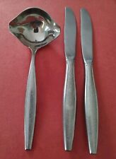 3pc Towle INNOVATION Stainless 2 Dinner Knives & Gravy Ladle USA  picture