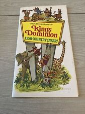 Vintage Kings Dominion Map And Tourist Accessories picture