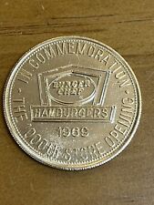 1969 Burger Chef 5 cent token Coin Commerative of 1000th opening picture