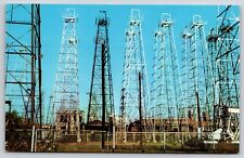 Kilgore TX Oil Field Largest in US Derrick Vintage Postcard picture