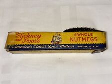 ANTIQUE STICKNEY AND POORS NUTMEGS BOX WITH FILE GRATER NUTMEGS BOSTON USA picture