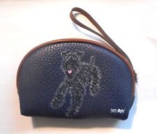 Kerry Blue Terrier Dog Wristlet Hand Painted Coin Purse picture