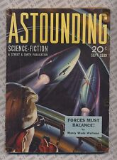 Astounding Science Fiction September 1939 Vintage Pulp Magazine Very Good   picture